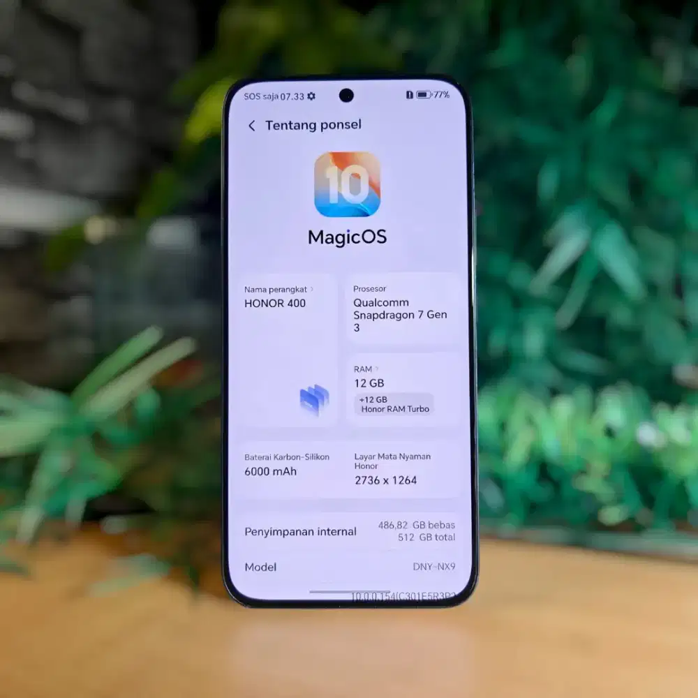 HONOR 400 Ram 12+12/512 GB Batangan