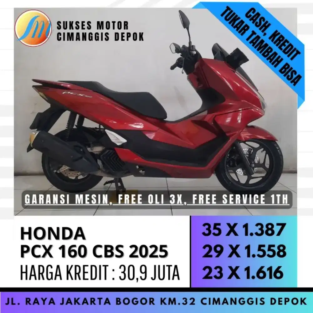 TERMURAH PCX 160 CBS 2025 UNIT ISTIMEWA [SUKSES MOTOR]