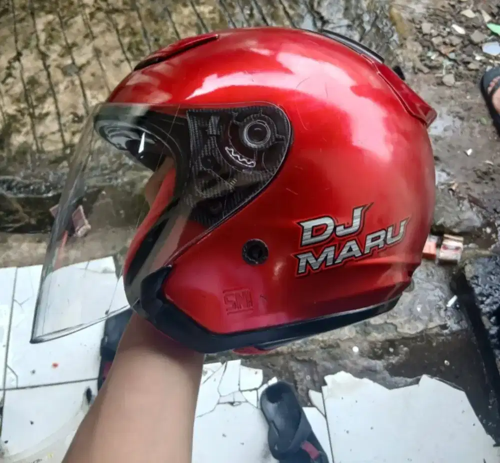 Helm kyt dj maru merah