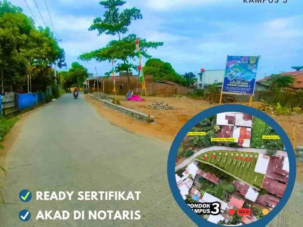 TANAH KAVLING RUKO DEPAN KAMPUS UNHAS TEKNIK