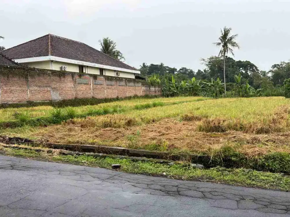 Tanah Pekarangan Asri View Merapi Dan Sawah Area jl. Kaliurang Dekat Kampus UII Jogja