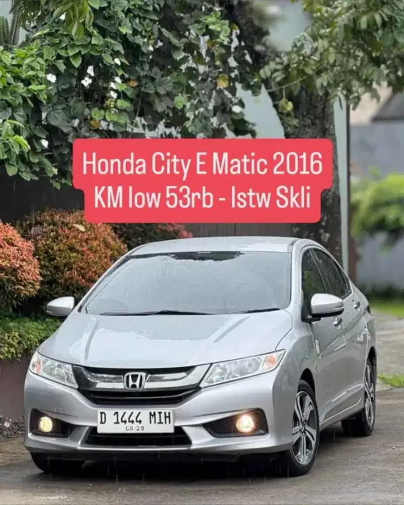 Honda City E / RS Matic 2016 IsTw Skli !!!
- KM Low 53rb