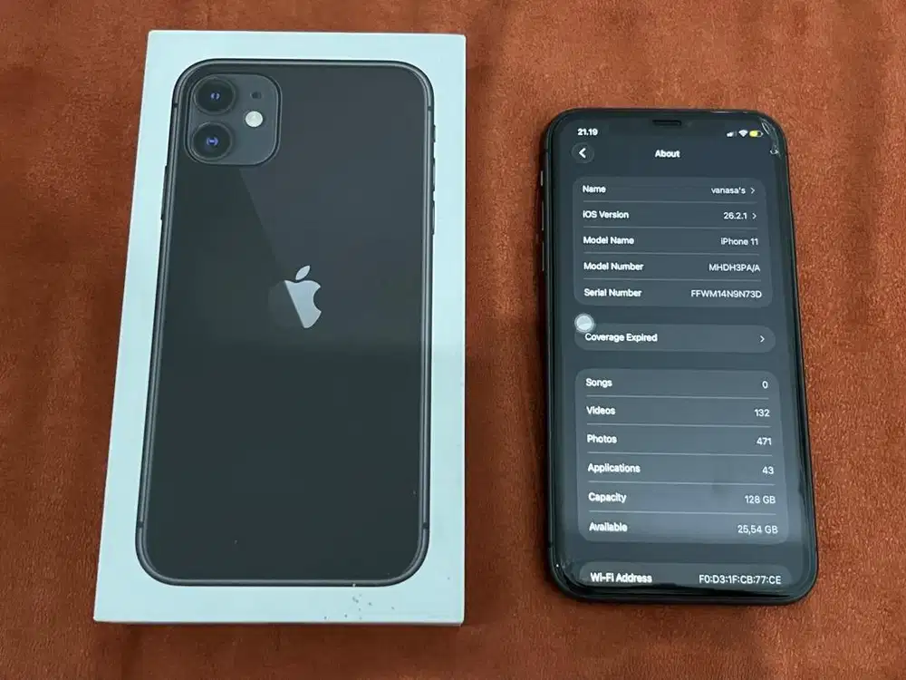 IPHONE 11 BLACK 128GB EX IBOX