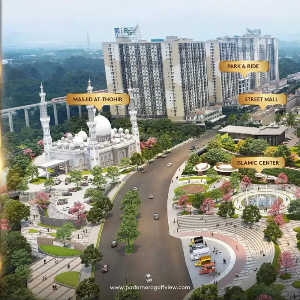 Sewa apartemen Podomoro Golf View