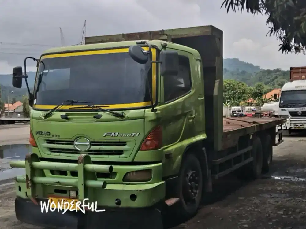 Hino Lohan FM 260 TI Tronton 6×4 Bak Besi 7.5m Ors Lossbak Bio Solar