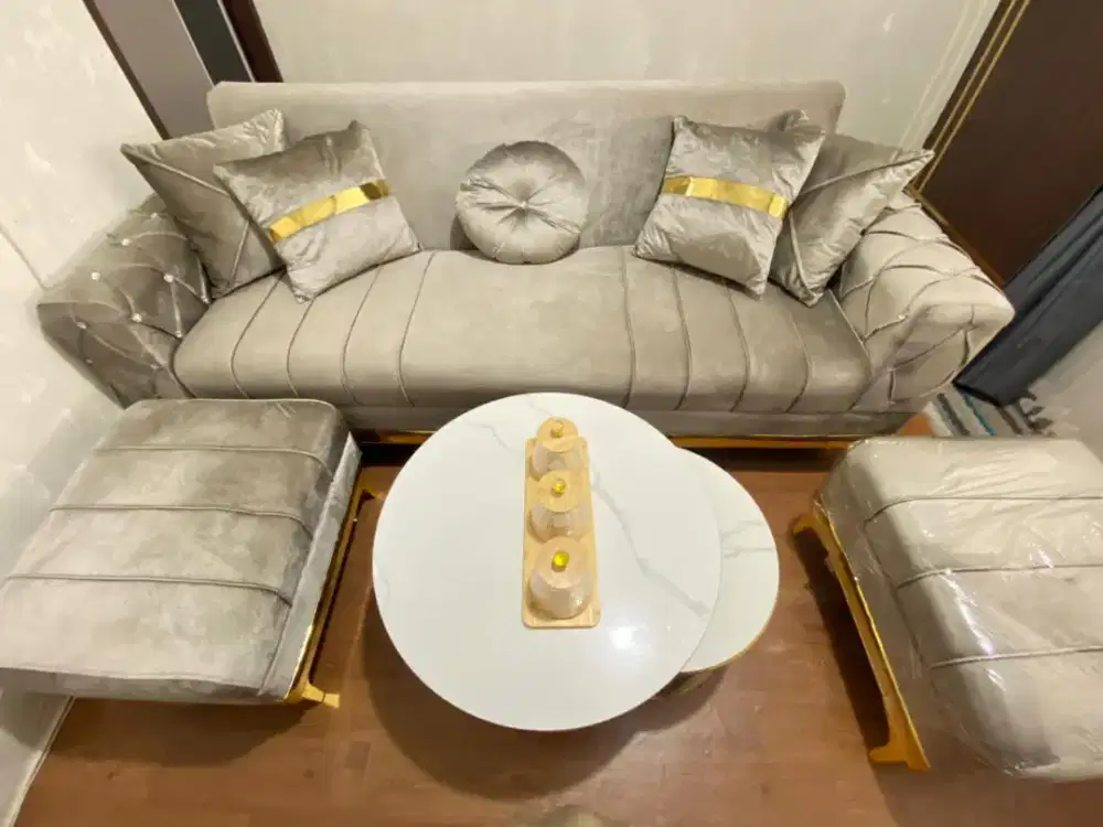 SOFA SET MODERN GLAMOUR VELVET