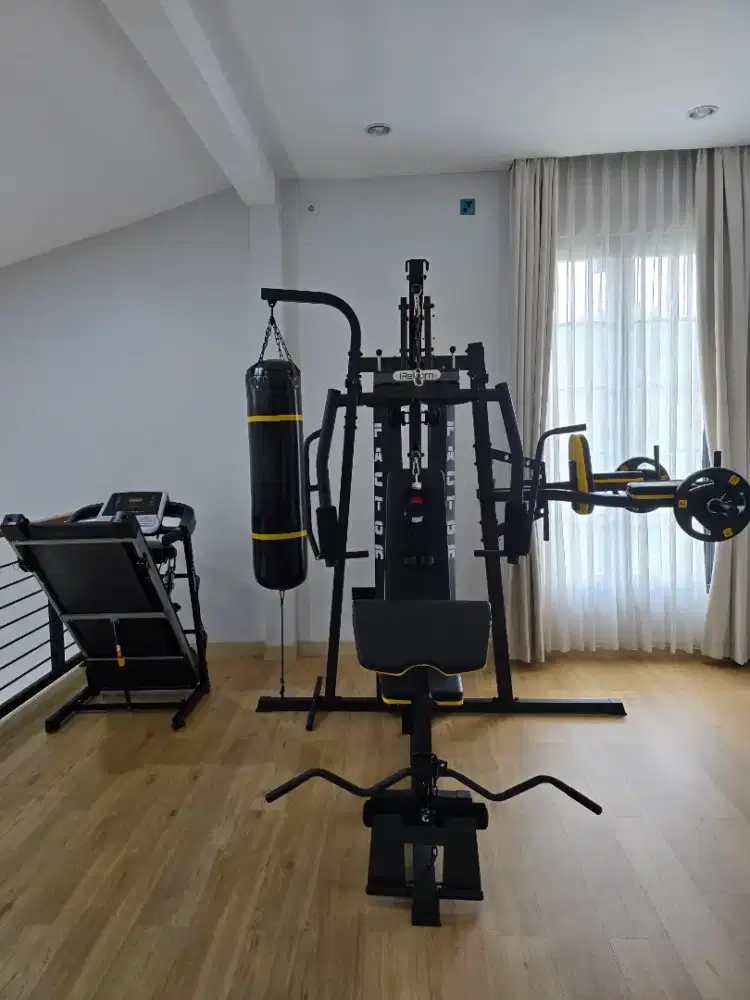 BUNDLING [HOME GYM LENGKAP , TREADMILL, GYM BENCH]