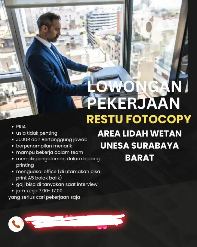 Operator fotocopy print