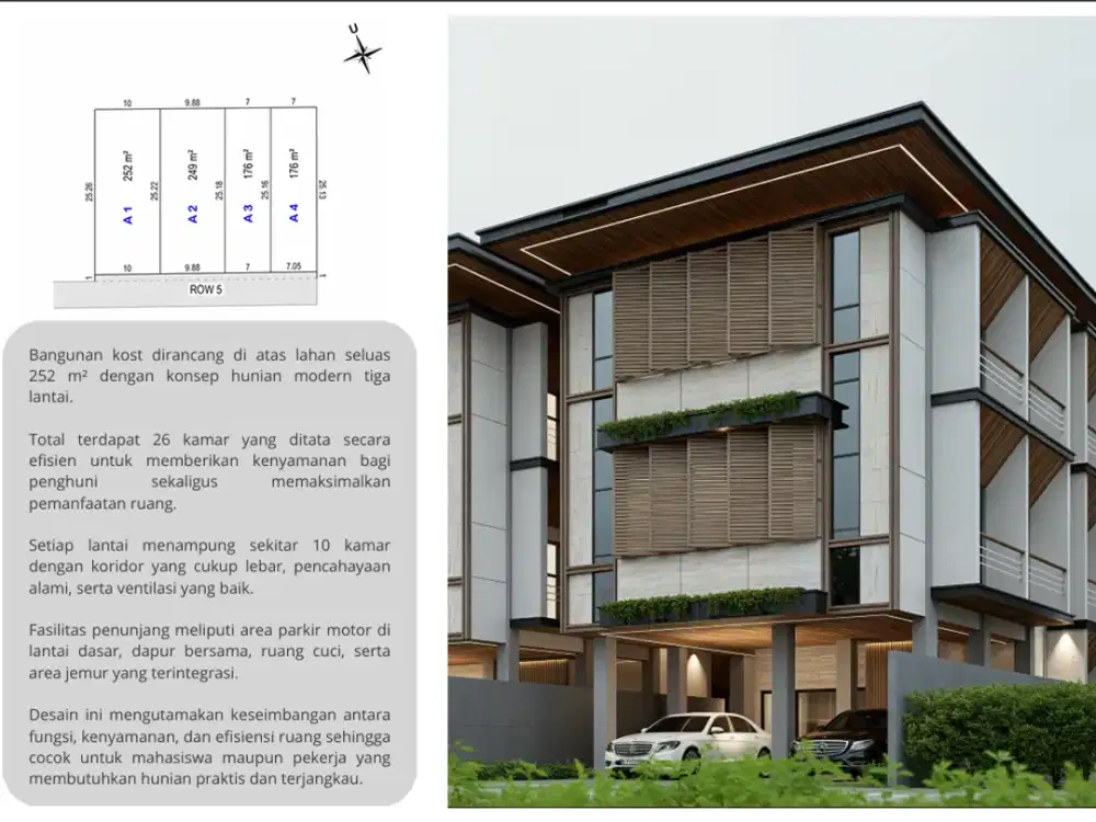 Kost Esklusif 26 Kamar di Plemburan Dekat UGM - SHM, Siap Bangun
