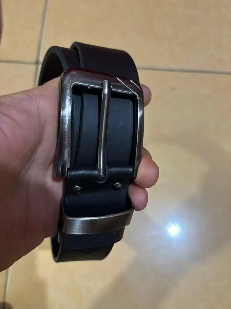 Ikat pinggang asli kulit