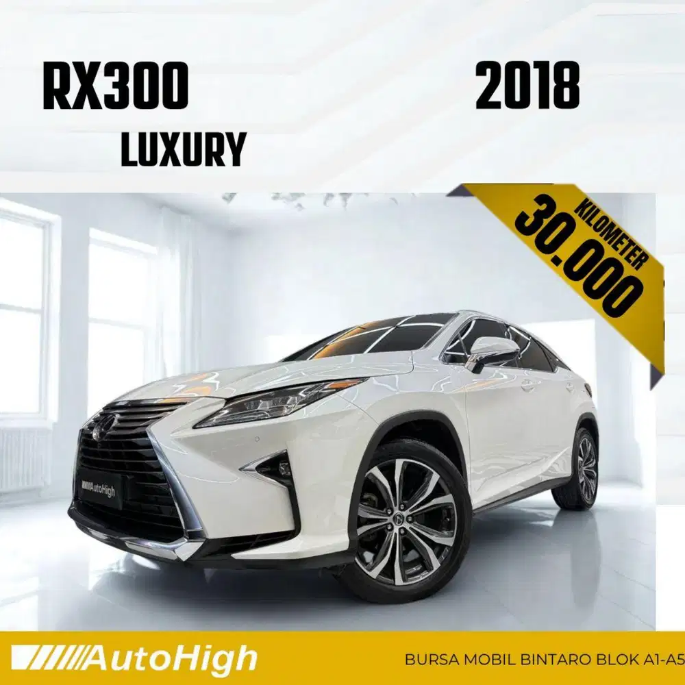 DP10% [Km30.000] RX300 Luxury 2018 White / RX 300 Reg 2019 #AUTOHIGH
