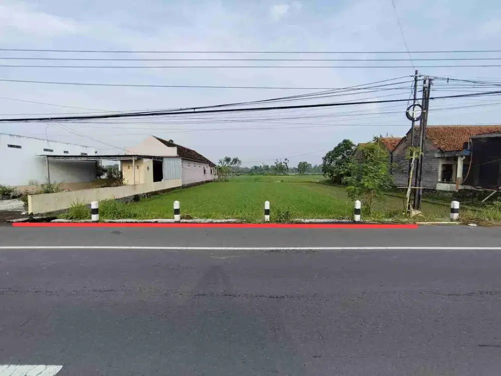 Tanah Murah Strategis di pinggir jalan raya Prambanan Piyungan Sleman Yogyakarta