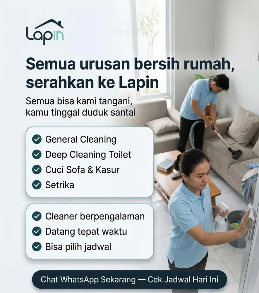 LAPIN - Cleaning Service Bandung | Jasa Bersih Rumah | Cuci Sofa Kasur