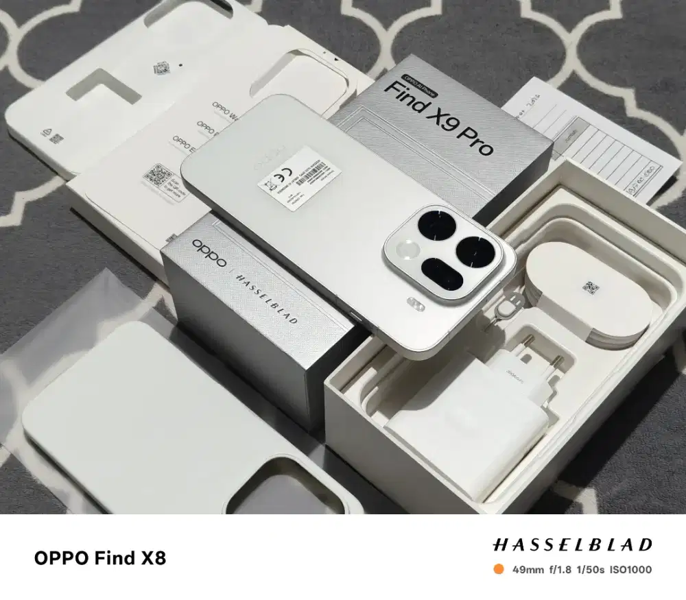 Oppo Find X9 16/512GB Fullset Original, 2 Minggu Aktivasi