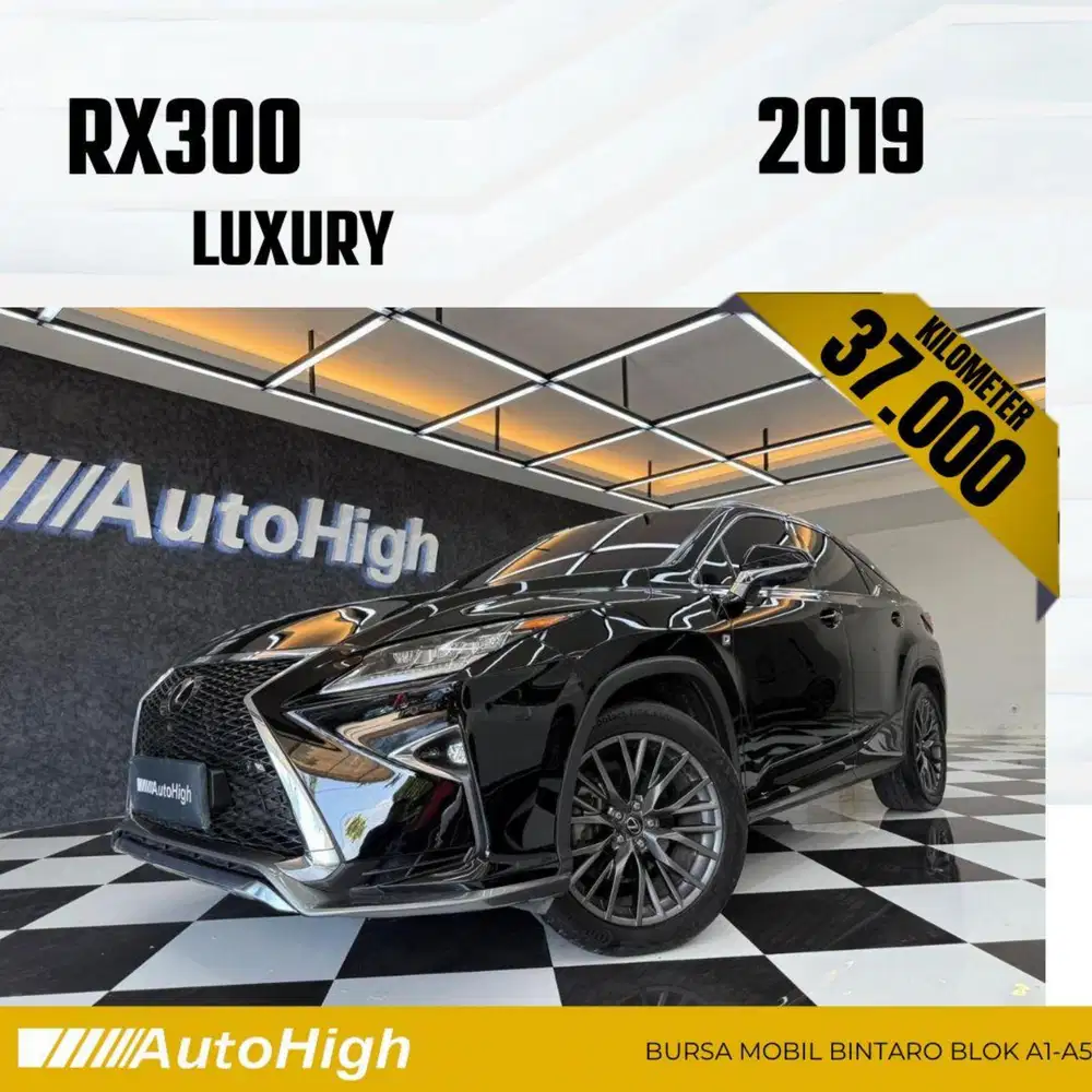 DP10% [Km37.000] RX300 F-Sport 2019 Black / RX 300 Reg 2020 #AUTOHIGH