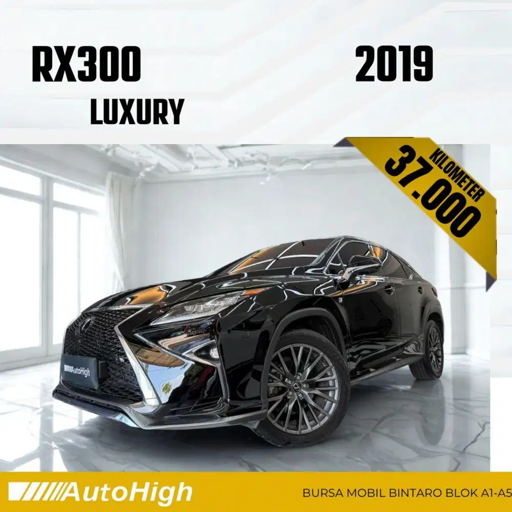 DP10% [Km37.000] RX300 F-Sport 2019 Black / RX 300 Reg 2020 #AUTOHIGH