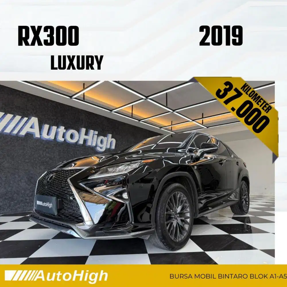 DP10% [Km37.000] RX300 F-Sport 2019 Black / RX 300 Reg 2021 #AUTOHIGH