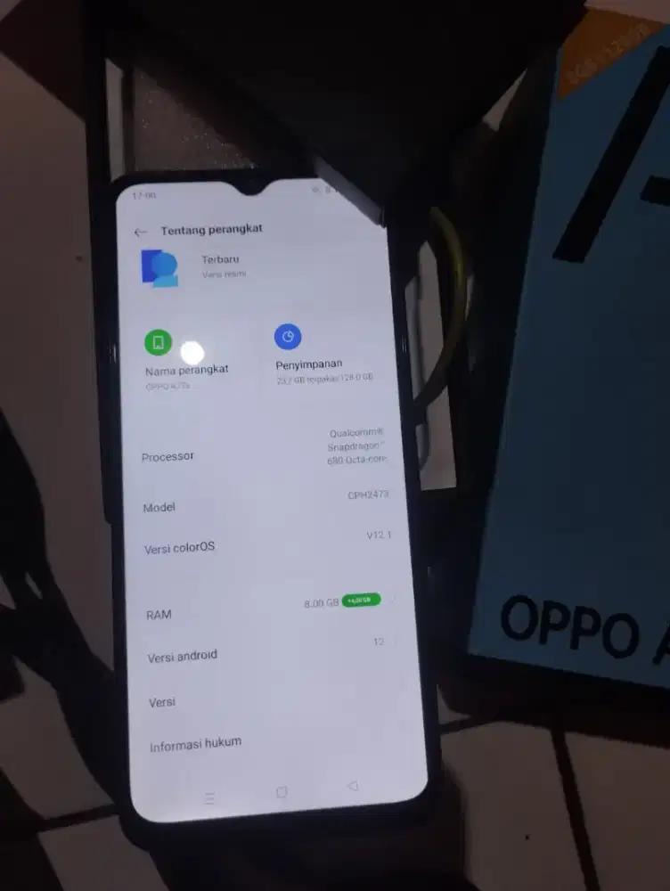 Oppo A77s Ram 8gb Black