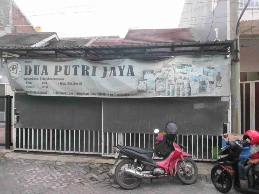 DI JUAL RUMAH
JLN  : KEBONSARI BARU SELATAN IV NO 7
KEL. : KEBONSARI 
KEC. : JAMBANGAN
KAB  : SURABAYA
