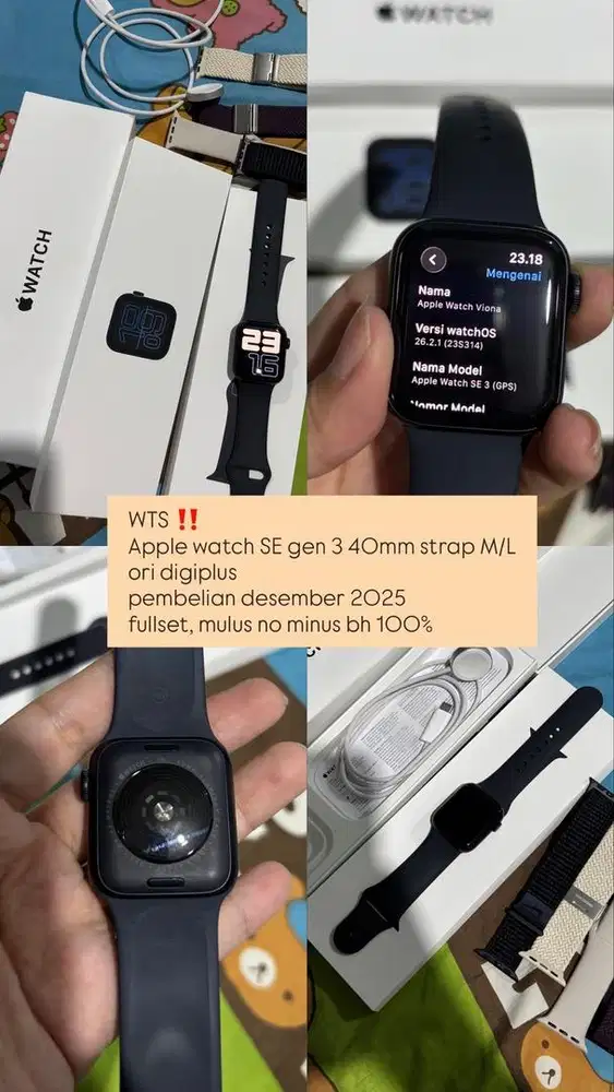 apple watch SE gen 3 midnight