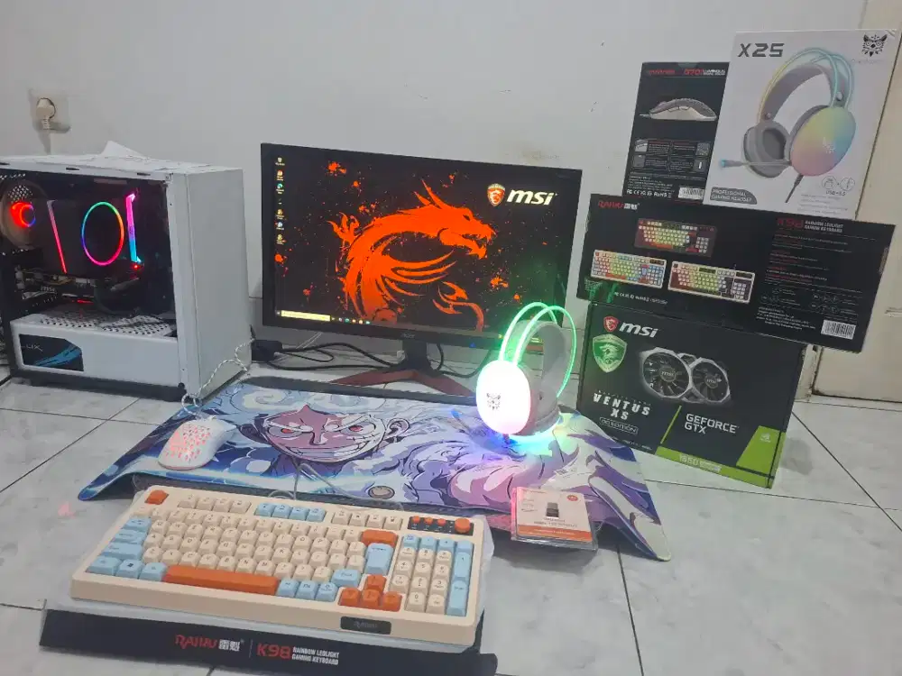 Pc Gaming Pc Fullset core i5 gen 9 Gtx 1650 Super no core i5 gen 12