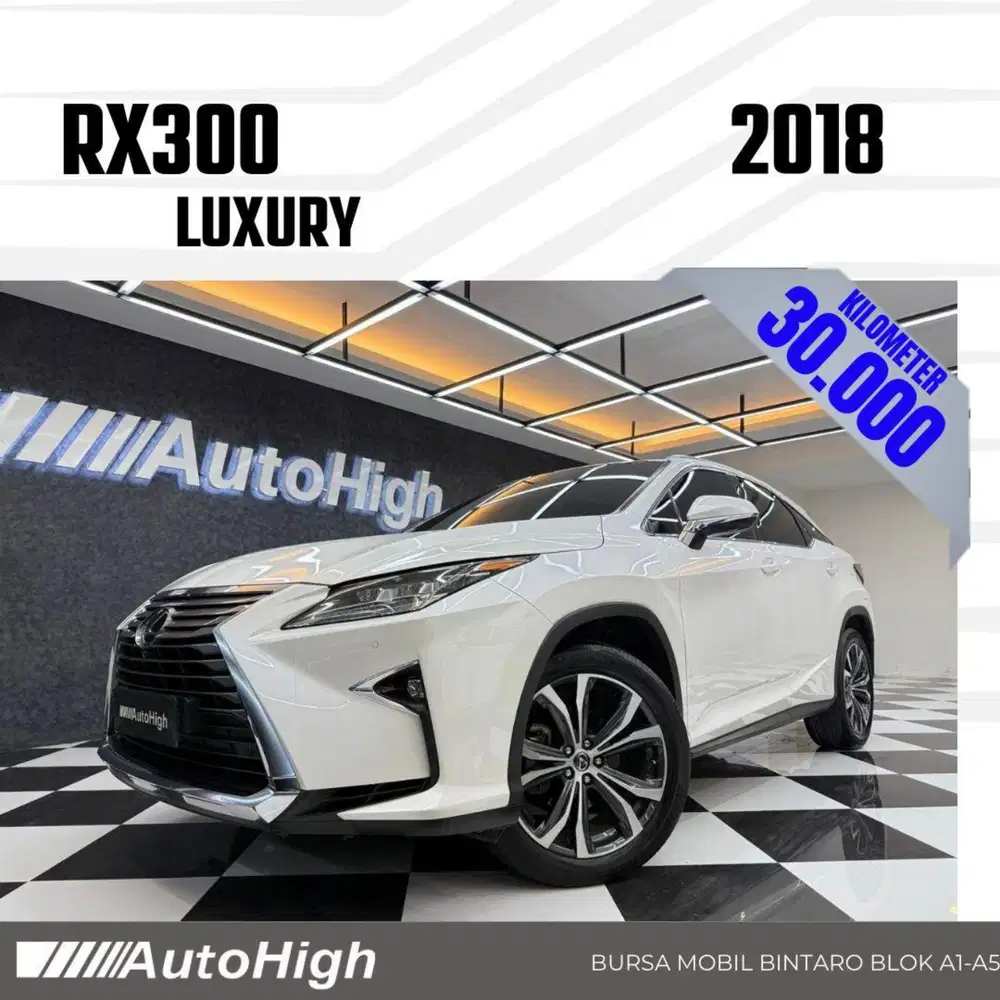 DP10% [Km30.000] RX300 Luxury 2018 White / RX 300 Reg 2019 #AUTOHIGH