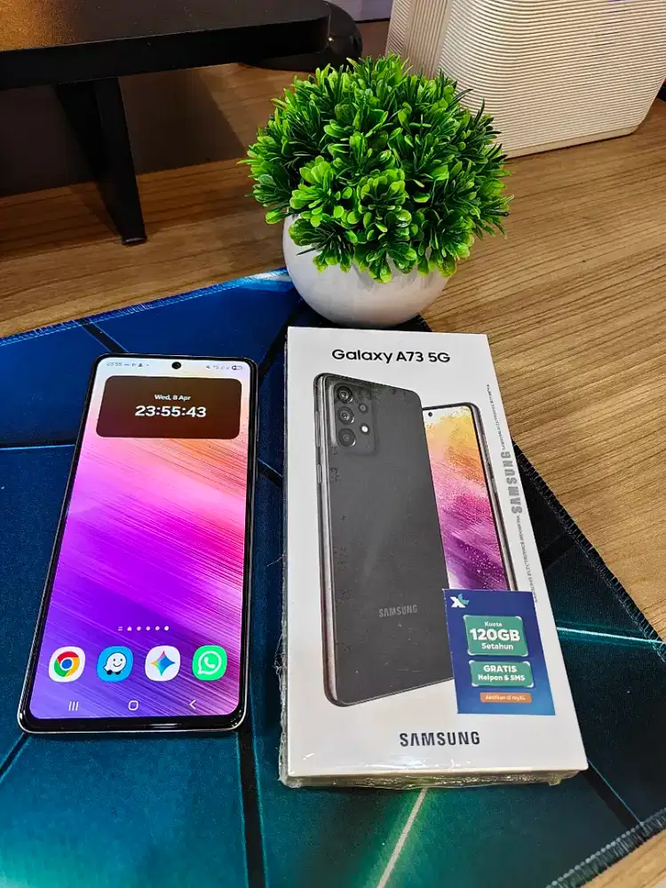 Samsung Galaxy A73 5G Awesome Grey Fullset Ex Flagship - 100% Original