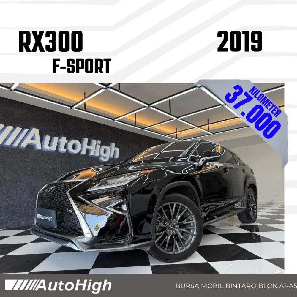 DP10% [Km37.000] RX300 F-Sport 2019 Black / RX 300 Reg 2020 #AUTOHIGH
