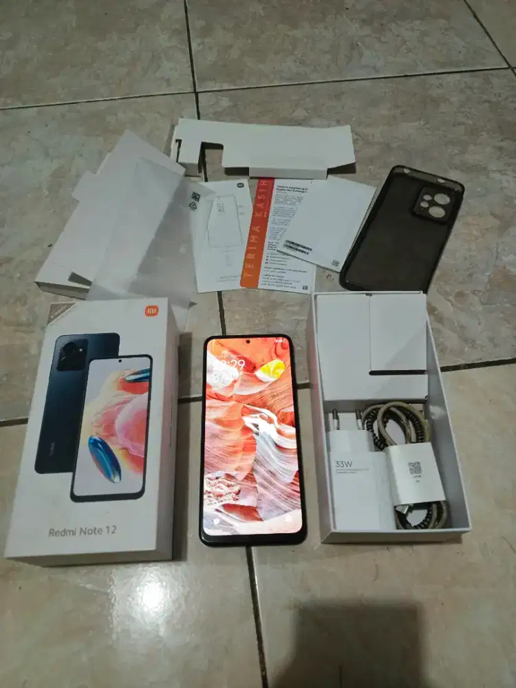 Redmi note 12 4G 6/128 fullset mulus
