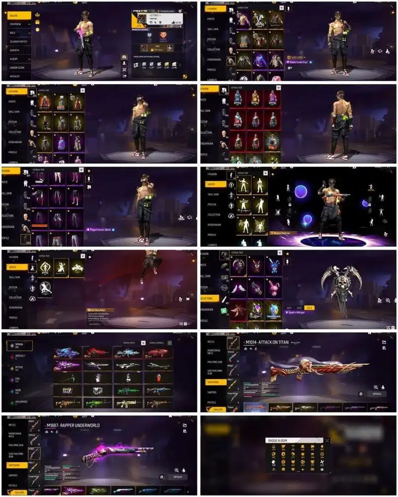 Jual akun FF di jamin aman terprecaya