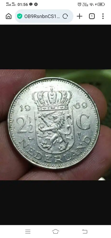 2,5 G Juliana koningin der Nederland 1969 silver