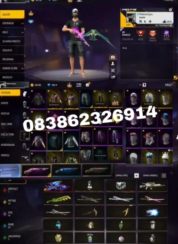 Akun ff murah spek gg berkualitas