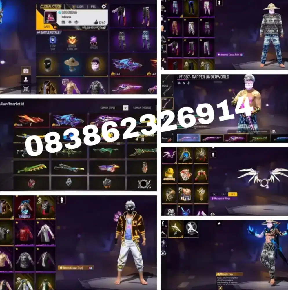 Akun ff murah spek gg berkualitas terjamin