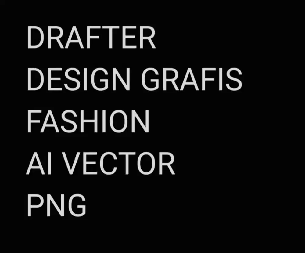 Design grafis / drafter untuk design sablon baju
