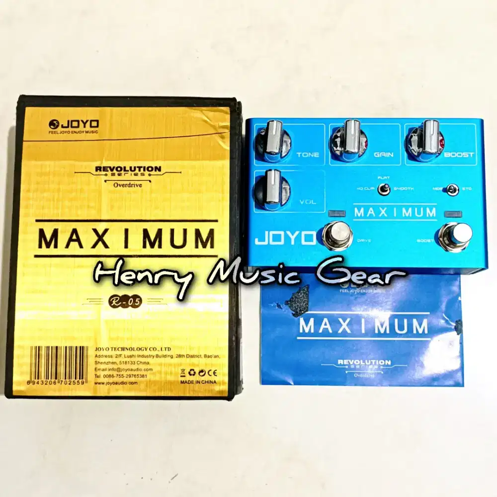 Joyo R-05 Maximum Overdrive Efek Gitar Fullset Secondhand