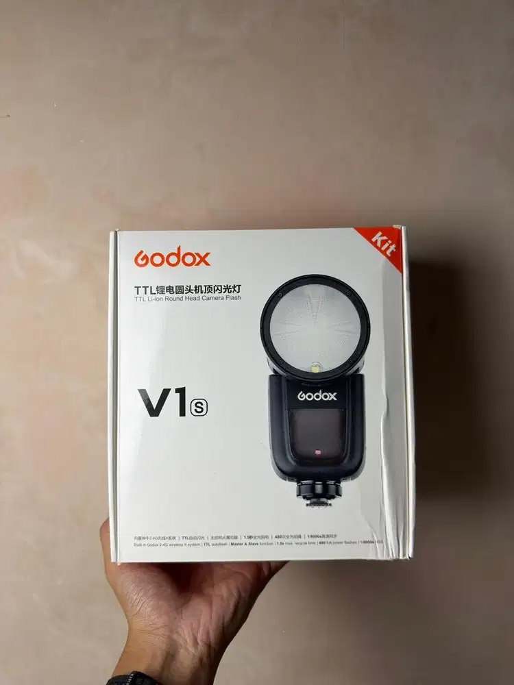 Flash External Godox V1 For sony Fullshet Box