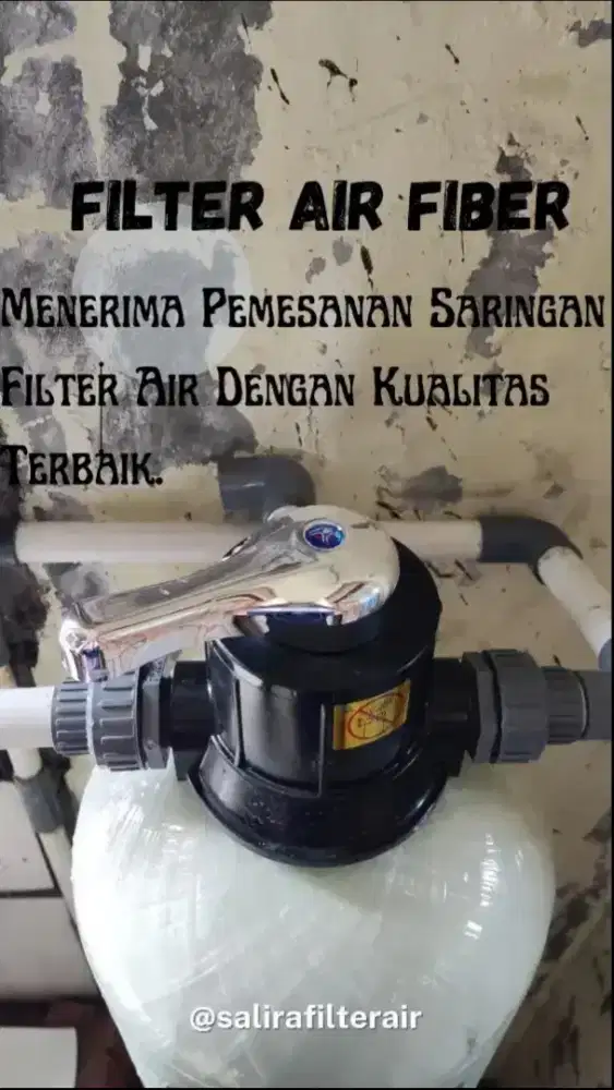 Filter fiber glass 10 inc sudah dengan pemasangan