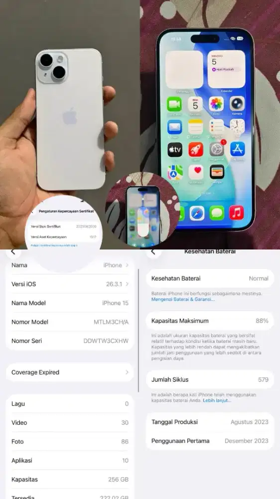 Iphone 15 256 Ex Intern