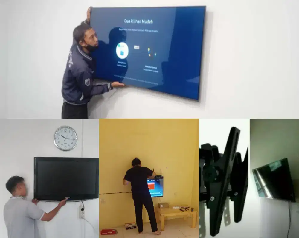 Braket +pasang atau jasa pasang terima rapih breket bracket led tv