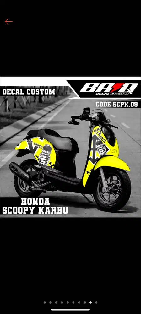 decal scoopy sticker full body