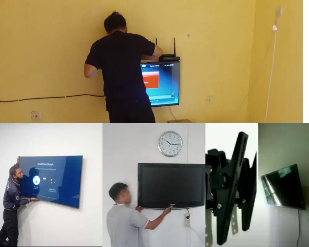 Braket +pasang atau jasa pasang terima rapih breket bracket led tv