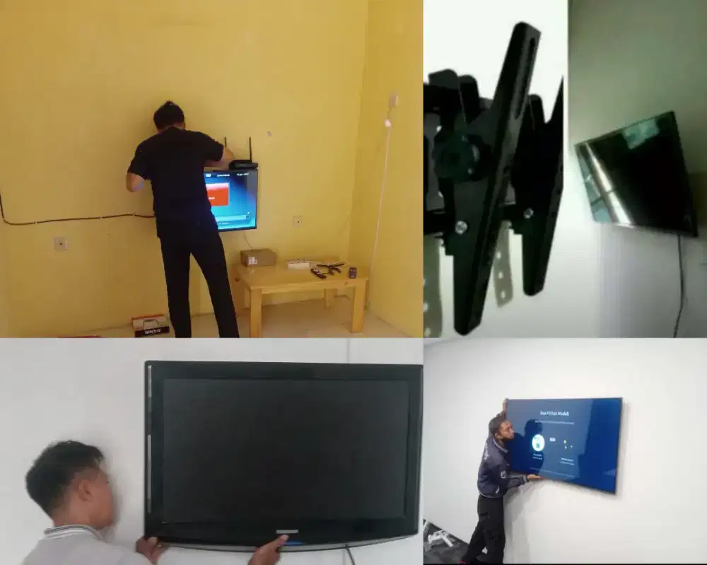 Braket +pasang atau jasa pasang terima rapih breket bracket led tv