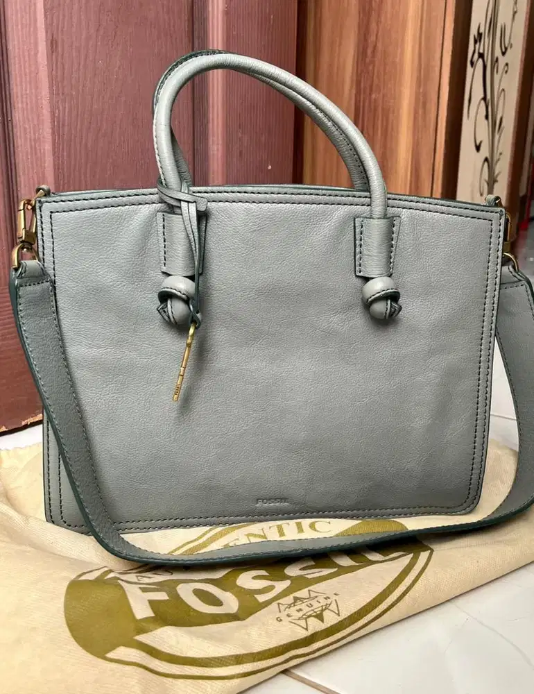 Fossil Kingston Satchel Grey Original - Like New & Pemakaian Pribadi