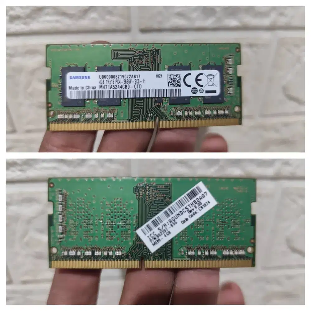 RAM 4GB DDR4 2666MHz Samsung Original 100% Ex Copotan Laptop HP