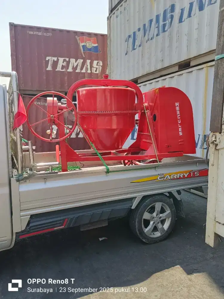 Molen Hercules 50kg cor beton komplit mesin siap pakai