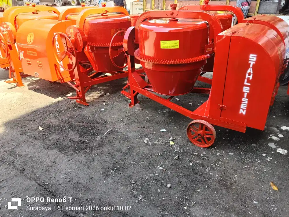 Molen cor 50kg stahleisen komplit mesin siap pakai