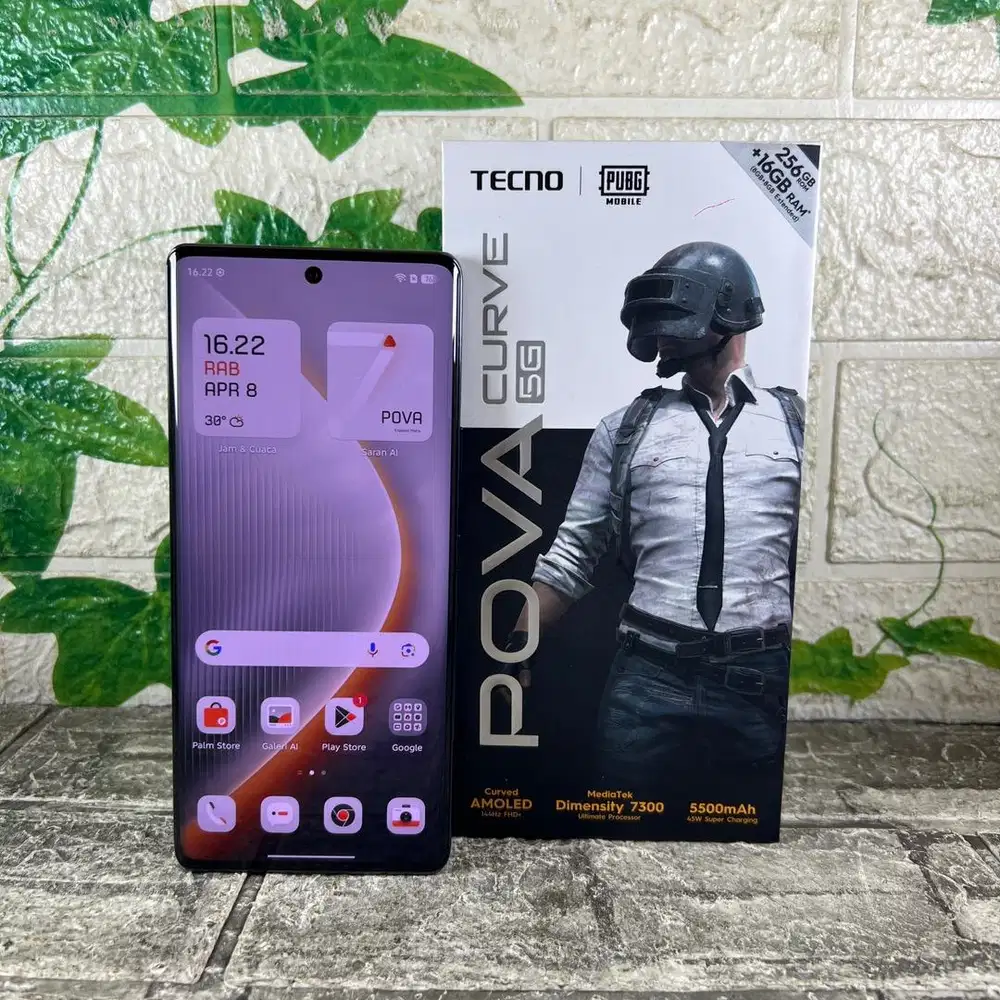 Tecno pova curve 5g ram 8/256 gb belum terpakai