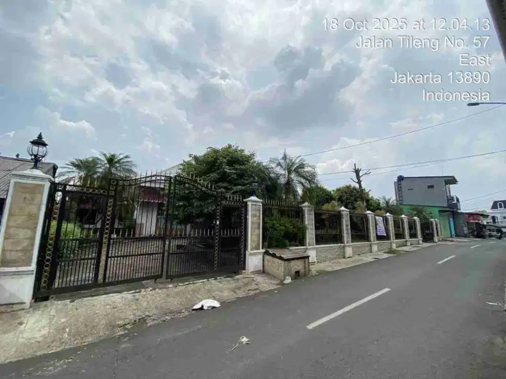 di jual 1 bidang tanah dengan total luas 1283 m2 berikut bangunan