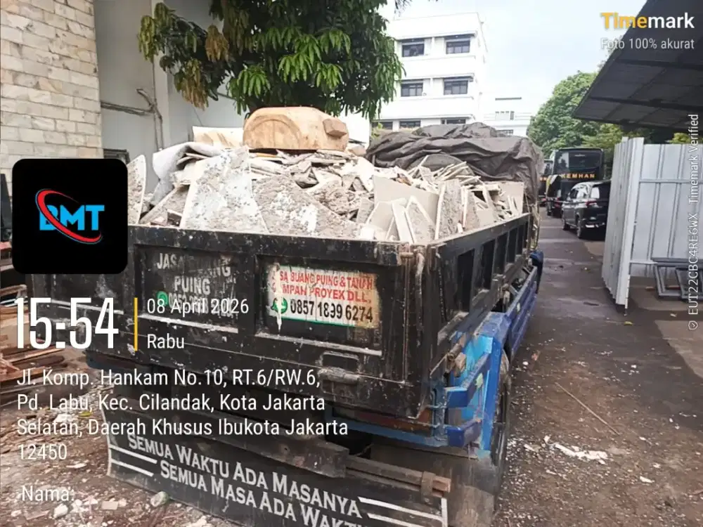 Jasa buang puing dan sampah proyek
