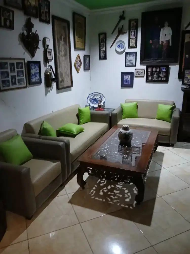 SOFA + MEJA KETAPANG + MEJA MARMER